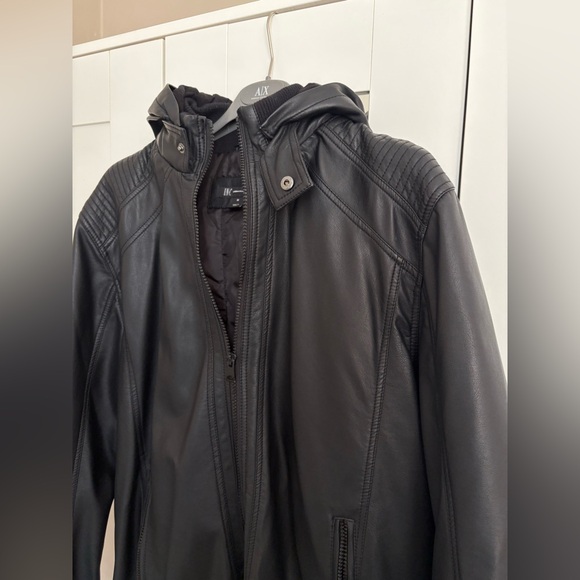 I.N.C. Men's Regular-Fit Faux-Leather Bomber Jacket - Picture 5 of 9